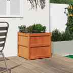 Vidaxl plantenbak 60x60x60 cm massief grenenhout wasbruin