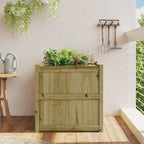 Vidaxl plantenbak 70x70x70 cm geïmpregneerd grenenhout
