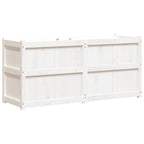 Vidaxl plantenbak 150x50x70 cm massief grenenhout wit