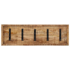 Vidaxl wandkapstok met 5 haken massief mangohout
