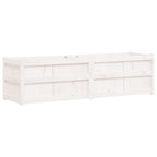 Vidaxl plantenbak 180x50x50 cm massief grenenhout wit