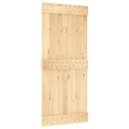 VidaXL Schuifdeur met beslag 90x210 cm massief grenenhout
