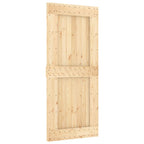 VidaXL Schuifdeur met beslag 90x210 cm massief grenenhout