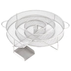 Vidaxl rookgenerator koud rond 19,5 cm roestvrij staal