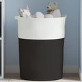 Vidaxl opbergmand ø 49x65 cm katoen zwart en wit