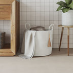 Vidaxl opbergmand ø 40x35 cm katoen wit