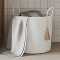 Vidaxl opbergmand ø 40x35 cm katoen wit