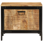 Vidaxl schoenenkast 60x35x53 cm massief ruw mangohout