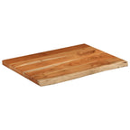 VidaXL Wastafelblad rechthoekig 80x60x2,5 massief acaciahout