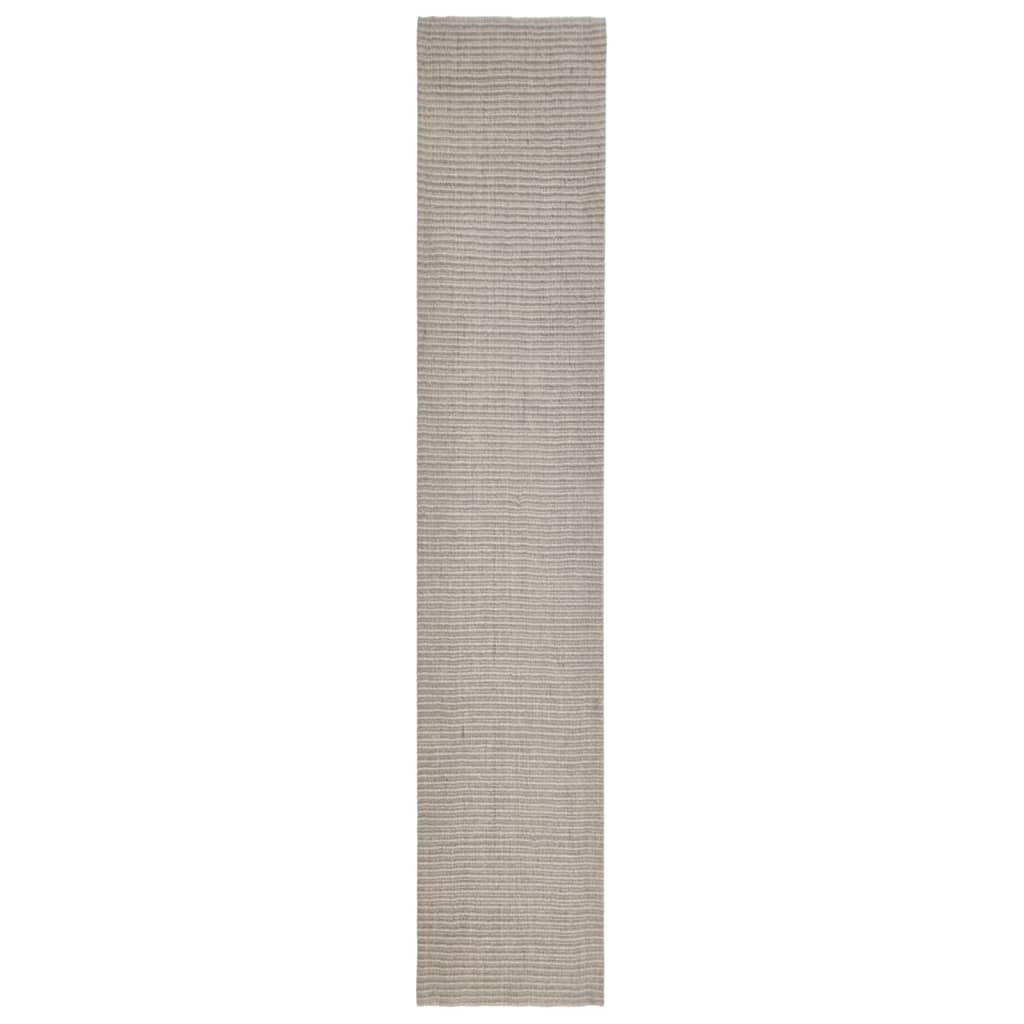 VidaXL Sisalmat voor krabpaal 66x350 cm zandkleurig