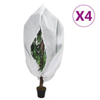 Vidaxl plantenhoezen met ritssluiting 4 st 70 g m² 1x1,55 m