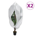 Vidaxl plantenhoezen met ritssluiting 2 st 70 g m² 3,93x3,5 m