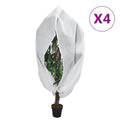 Vidaxl plantenhoezen met ritssluiting 4 st 70 g m² 3,14x2,5 m