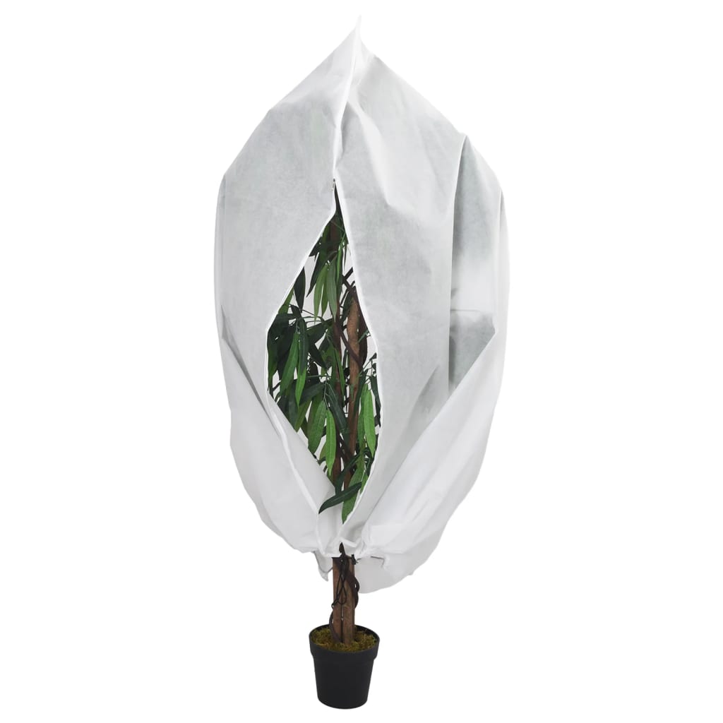 Vidaxl plantenhoezen met ritssluiting 4 st 70 g m² 3,14x2,5 m
