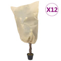 Vidaxl plantenhoezen met trekkoord 12 st 70 g m² 0,8x0,8 m