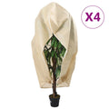 Vidaxl plantenhoezen met ritssluiting 4 st 70 g m² 3,93x3,5 m