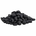 Vidaxl kiezelstenen gepolijst 2-5 cm 10 kg zwart