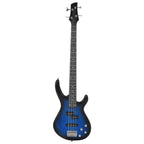 Vidaxl basgitaar voor beginners elektrisch met tas 4 4 46 blauw zwart