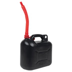 Vidaxl brandstoftanks 3 st met flexibele tuit zwart 10 l kunststof