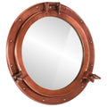 Vidaxl wandspiegel patrijspoort ø50 cm aluminium en glas