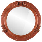 Vidaxl wandspiegel patrijspoort ø50 cm aluminium en glas