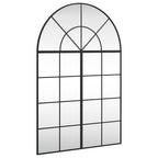 Vidaxl wandspiegel boog 80x120 cm ijzer zwart