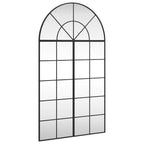 Vidaxl wandspiegel boog 80x140 cm ijzer zwart