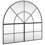 Vidaxl wandspiegel boog 100x90 cm ijzer zwart