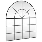 Vidaxl wandspiegel boog 100x110 cm ijzer zwart