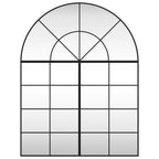 Vidaxl wandspiegel boog 100x130 cm ijzer zwart