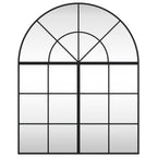 Vidaxl wandspiegel boog 80x100 cm ijzer zwart