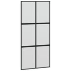 Vidaxl schuifdeur 102,5x205 cm gehard glas en aluminium zwart