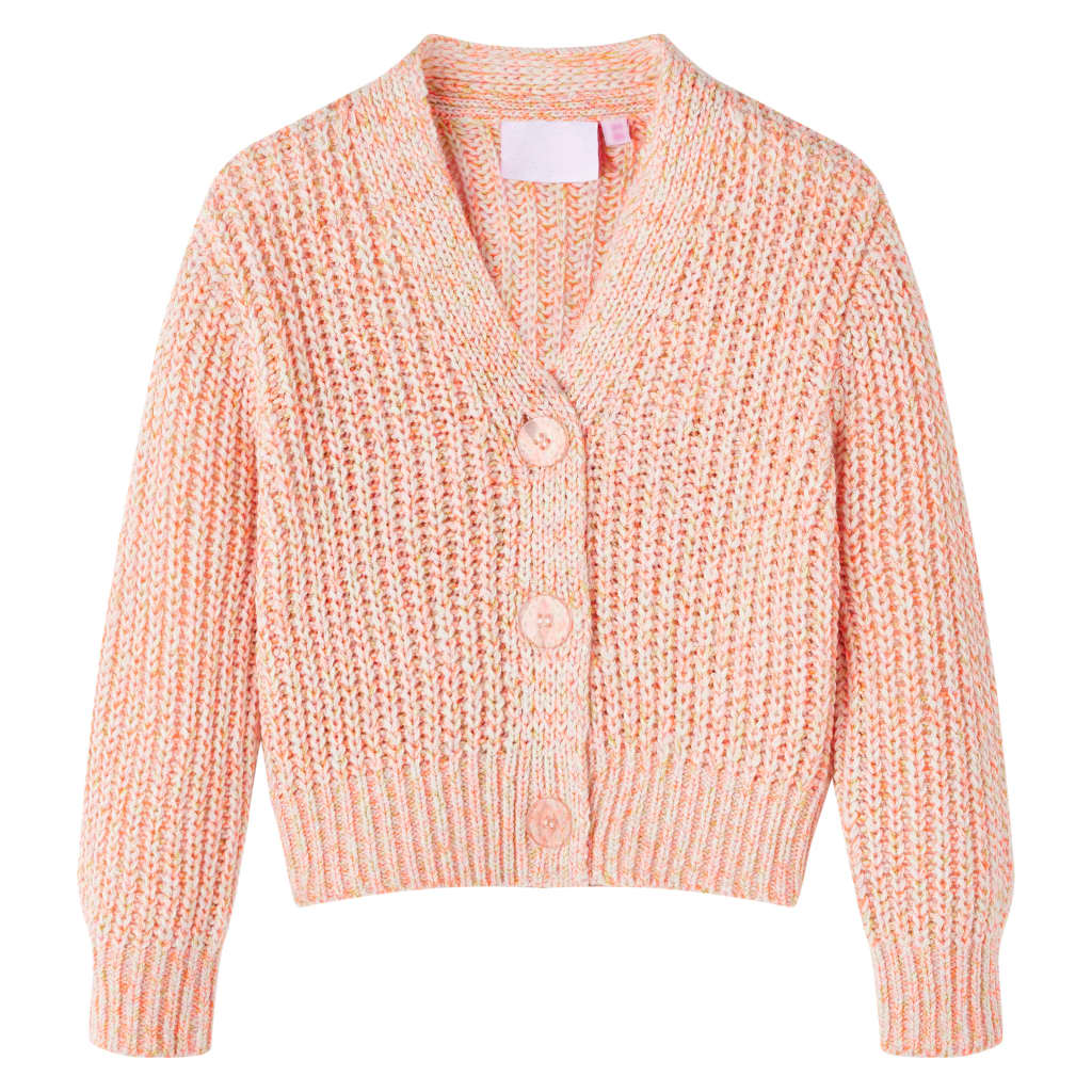 VidaXL Kindervest gebreid 92 gemengd roze