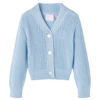 Vidaxl kindervest gebreid 128 blauw