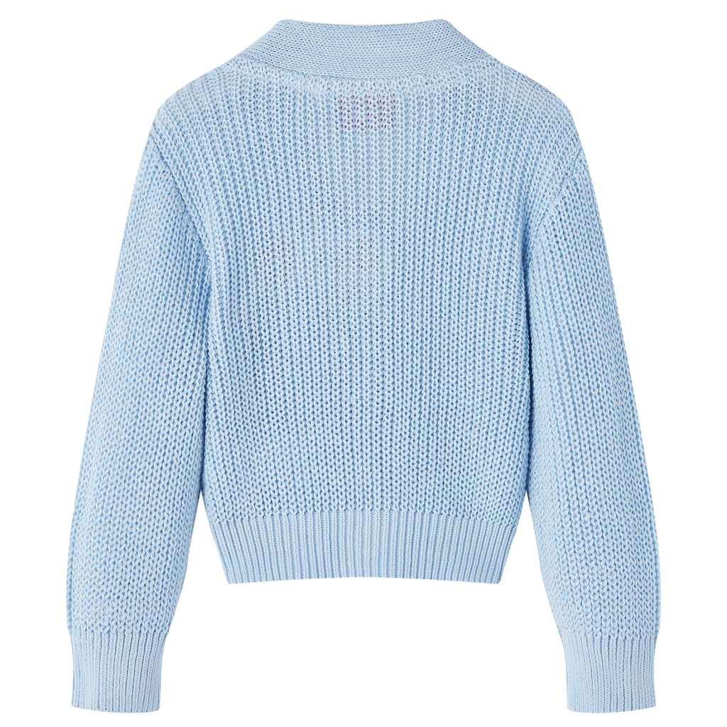 Vidaxl kindervest gebreid 128 blauw