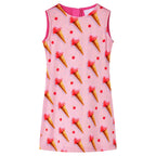Vidaxl kinderjurk 128 felroze