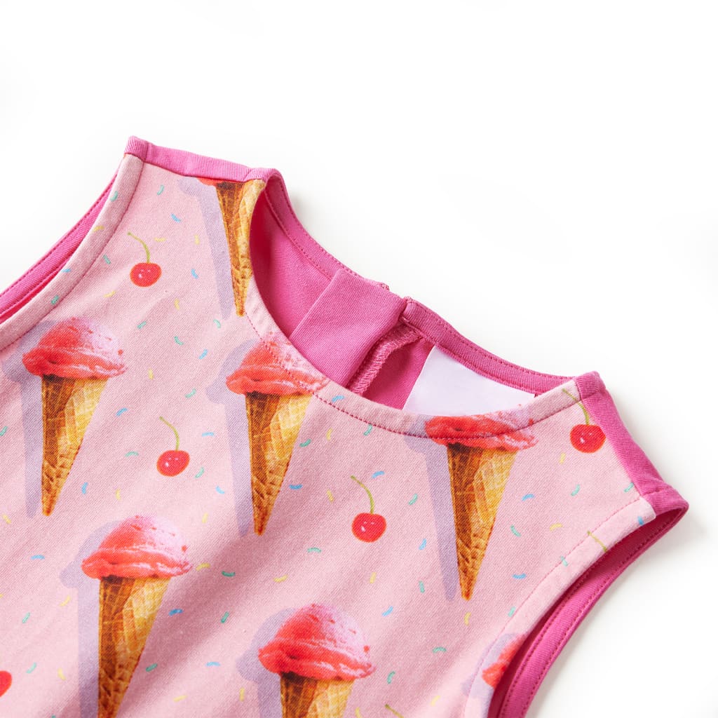 Vidaxl kinderjurk 140 felroze