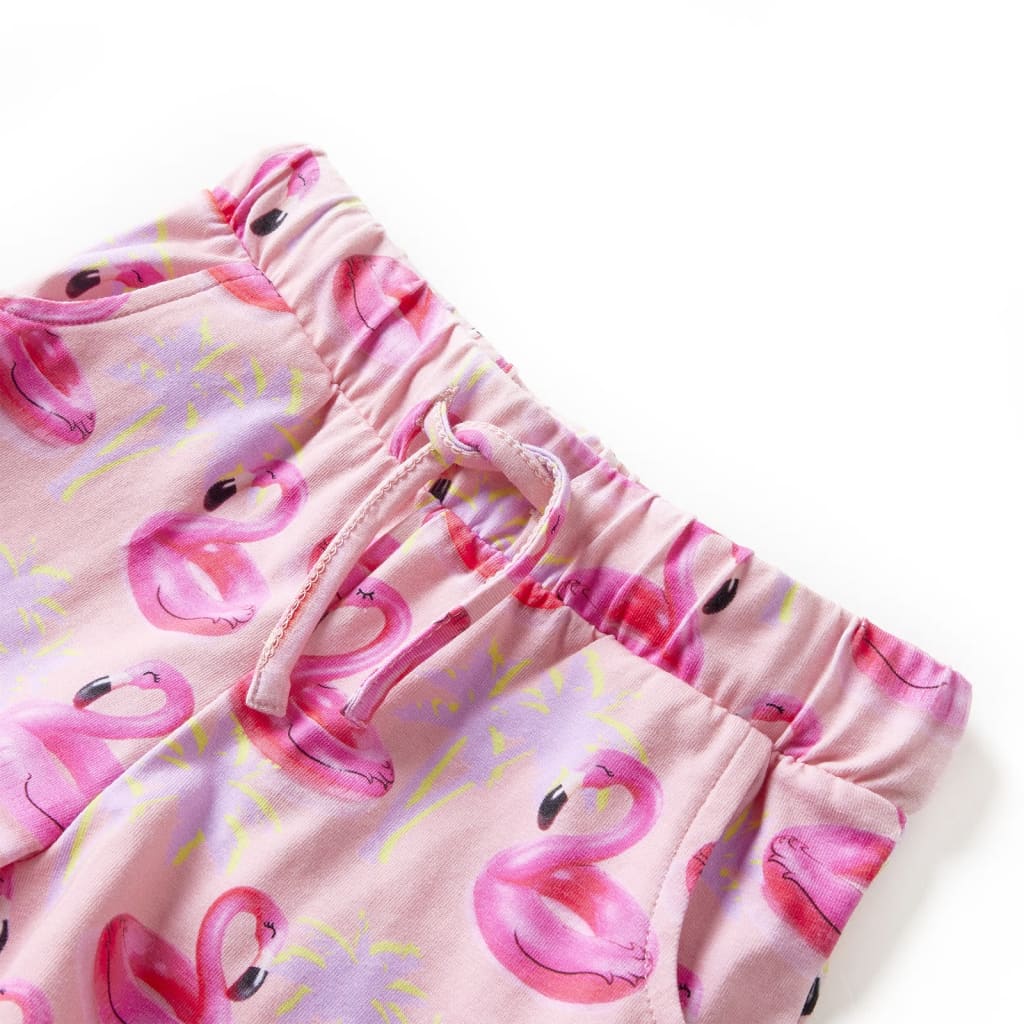 Vidaxl kindershorts met trekkoord 92 lichtroze