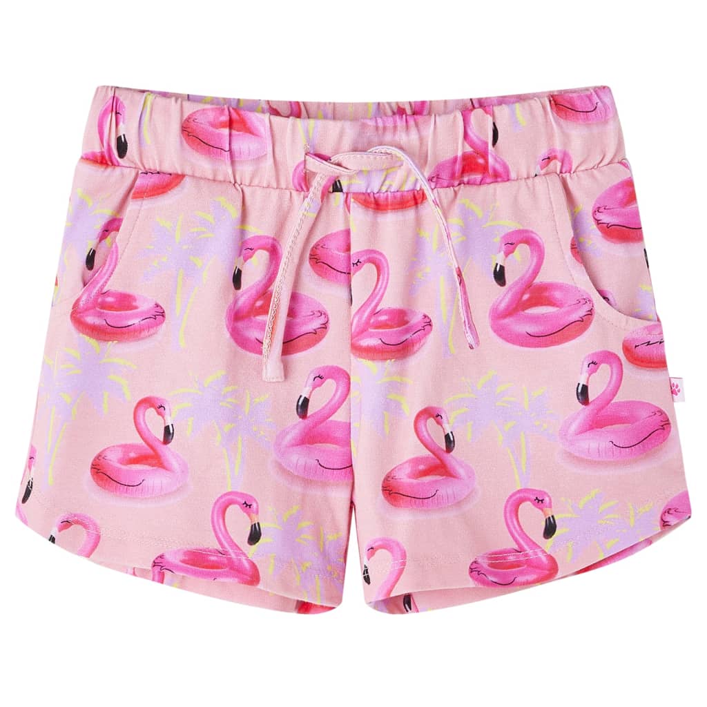 Vidaxl kindershorts met trekkoord 128 lichtroze
