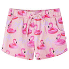 Vidaxl kindershorts met trekkoord 128 lichtroze
