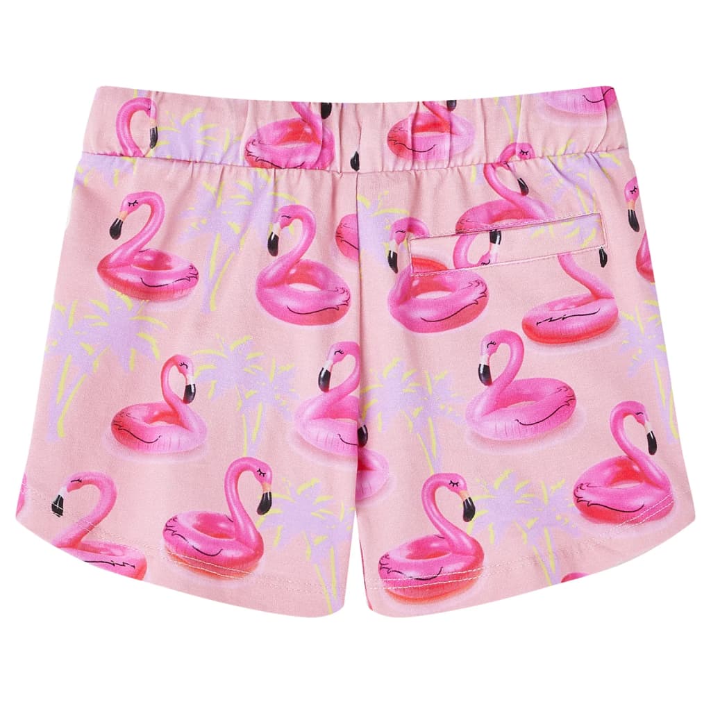 Vidaxl kindershorts met trekkoord 128 lichtroze