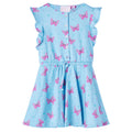 Vidaxl kinderjurk met knopen zonder mouwen 116 blauw