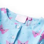 Vidaxl kinderjurk met knopen zonder mouwen 116 blauw