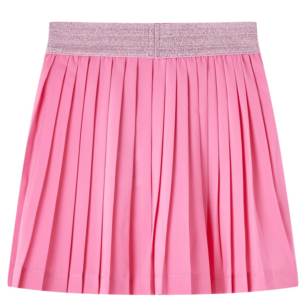 Vidaxl kinderplooirok met print 128 roze