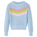 Vidaxl kindertrui gebreid 104 blauw