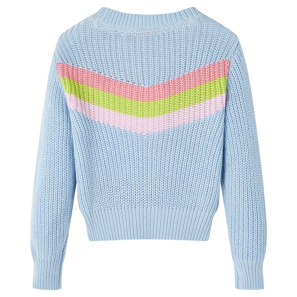 Vidaxl kindertrui gebreid 104 blauw