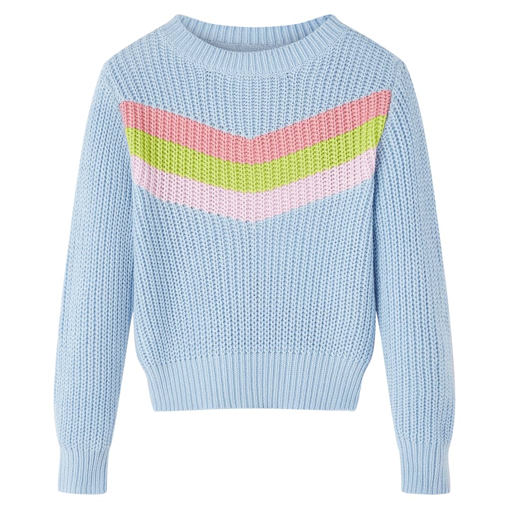 Vidaxl kindertrui gebreid 116 blauw