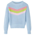 Vidaxl kindertrui gebreid 128 blauw
