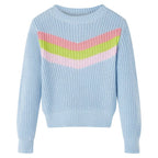 Vidaxl kindertrui gebreid 128 blauw