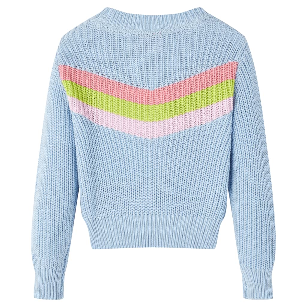 Vidaxl kindertrui gebreid 128 blauw